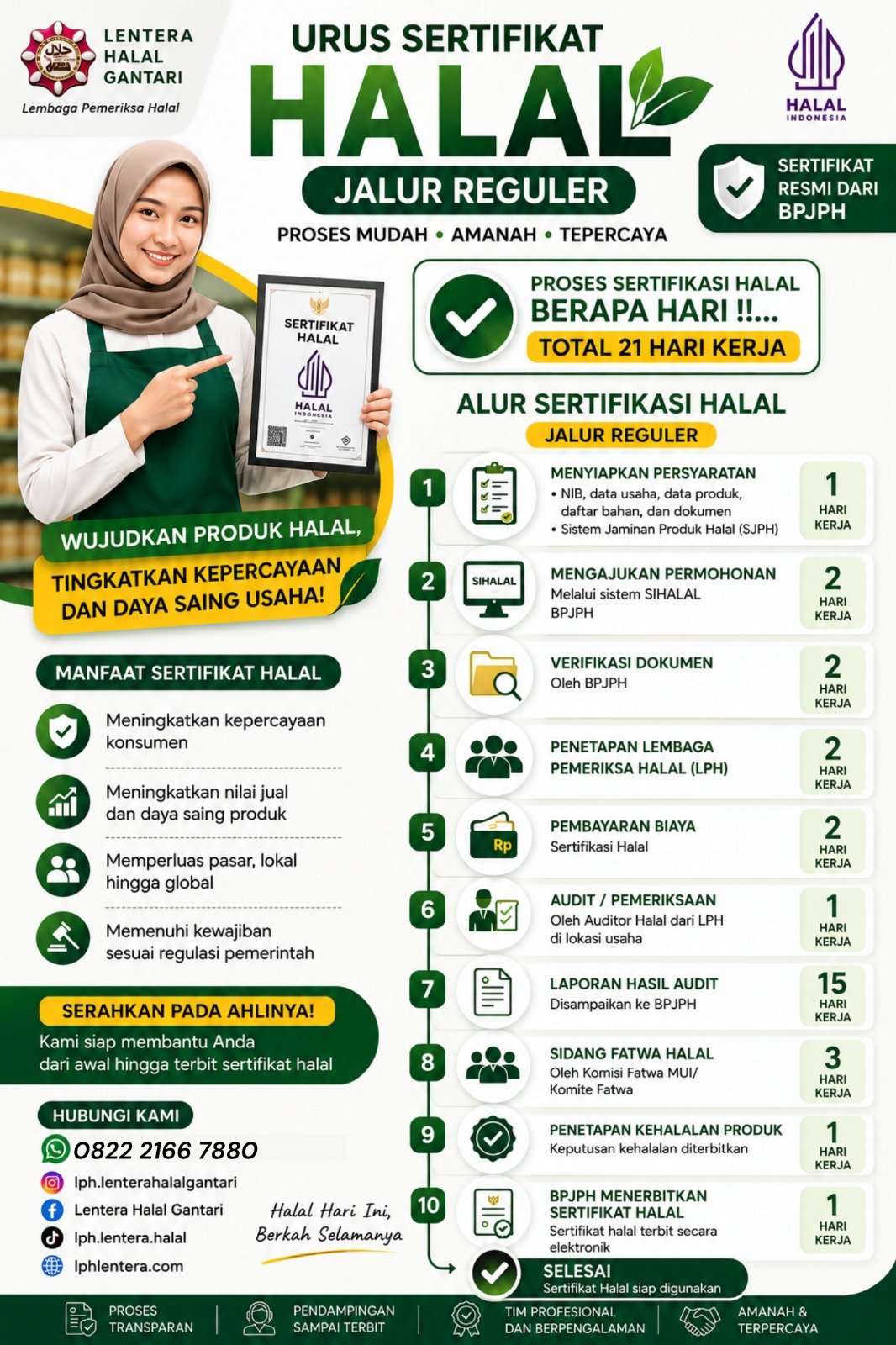 Urus Sertifikasi Halal Jalur Reguler